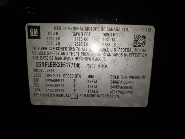 Photo 10 from auction – 2014 CHEVROLET EQUINOX LS with VIN 2GNFLEEK2E6177146