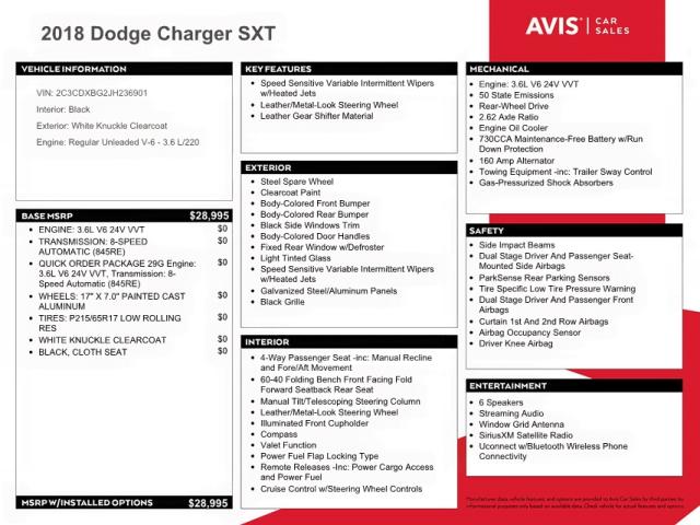 Photo 10 from auction – 2018 DODGE CHARGER SX with VIN 2C3CDXBG2JH236901