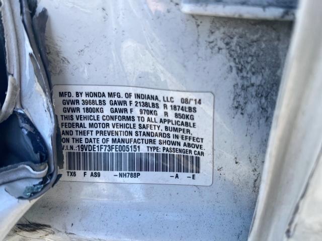 Photo 10 from auction – 2015 ACURA ILX 20 TEC with VIN 19VDE1F73FE005151