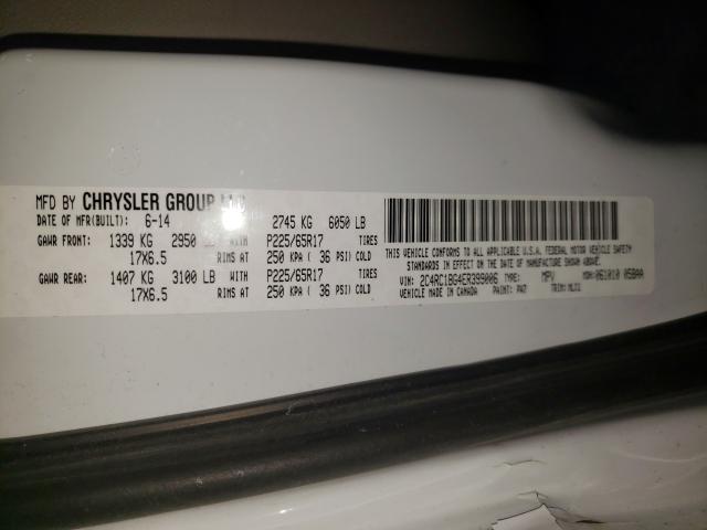 Photo 10 from auction – 2014 CHRYSLER TOWN & COU with VIN 2C4RC1BG4ER399006