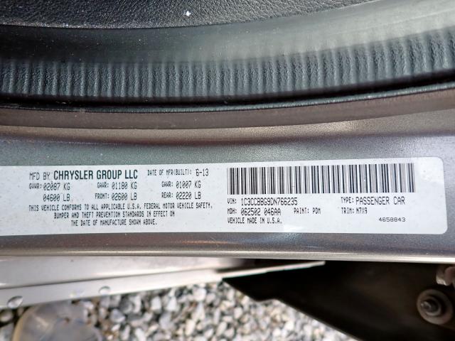 Photo 10 from auction – 2013 CHRYSLER 200 TOURIN with VIN 1C3CCBBG9DN766235