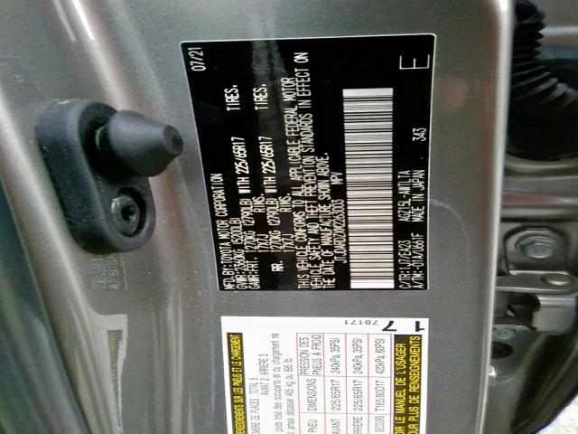 Photo 10 from auction – 2021 LEXUS NX 300 BAS with VIN JTJDARDZXM2263003