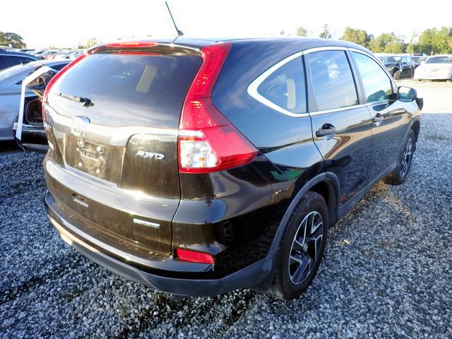 Photo 4 from auction – 2016 HONDA CR-V SE with VIN 2HKRM4H44GH665202