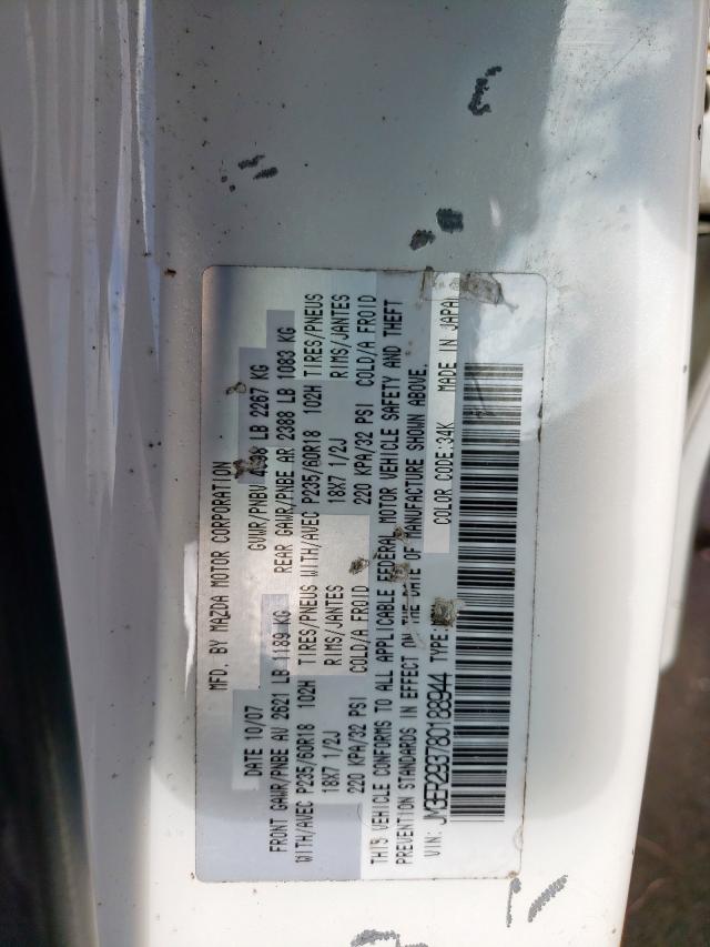 Photo 10 from auction – 2008 MAZDA CX-7 with VIN JM3ER293780188944
