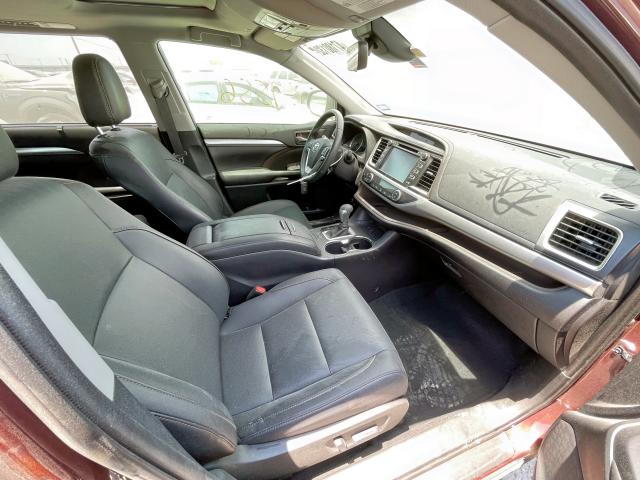 Photo 5 from auction – 2019 TOYOTA HIGHLANDER with VIN 5TDKZRFH1KS349507