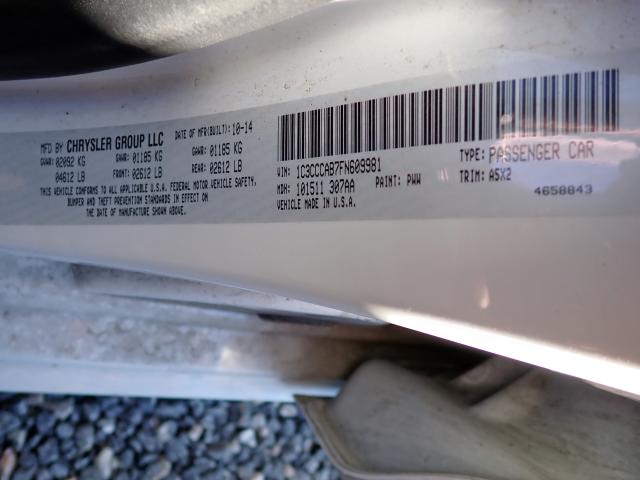 Photo 10 from auction – 2015 CHRYSLER 200 LIMITE with VIN 1C3CCCAB7FN609981