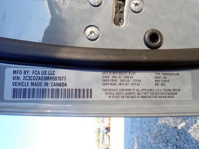 Photo 10 from auction – 2021 DODGE CHALLENGER with VIN 2C3CDZAG9MH587077