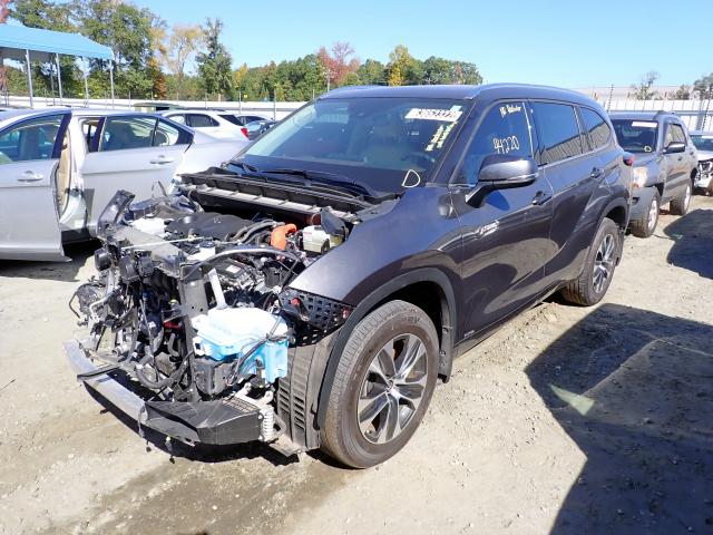Photo 2 from auction – 2021 TOYOTA HIGHLANDER with VIN 5TDGBRCH5MS526044