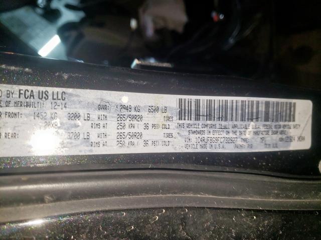 Photo 10 from auction – 2015 JEEP GRAND CHER with VIN 1C4RJFBG9FC732927