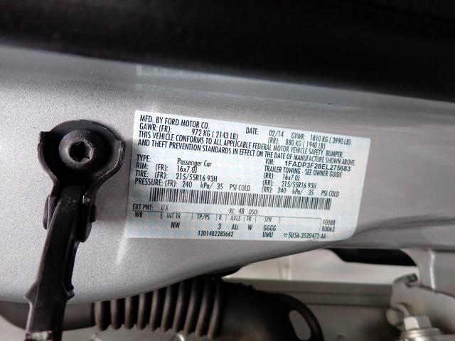 Photo 10 from auction – 2014 FORD FOCUS SE with VIN 1FADP3F28EL275683
