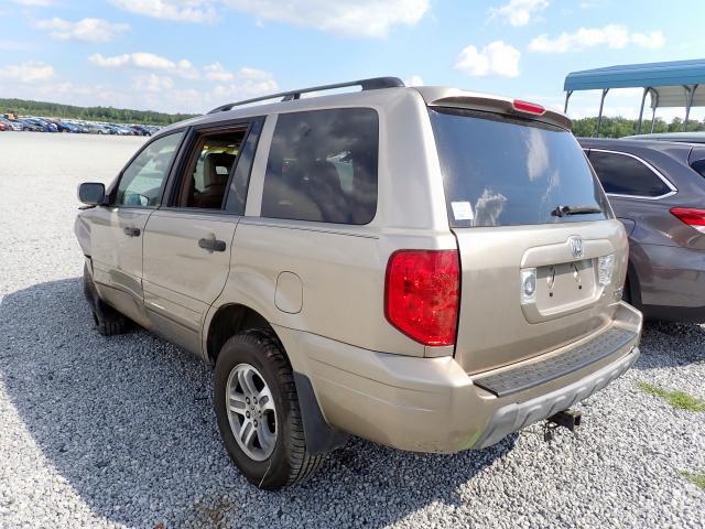 Photo 3 from auction – 2005 HONDA PILOT EXL with VIN 5FNYF185X5B039792
