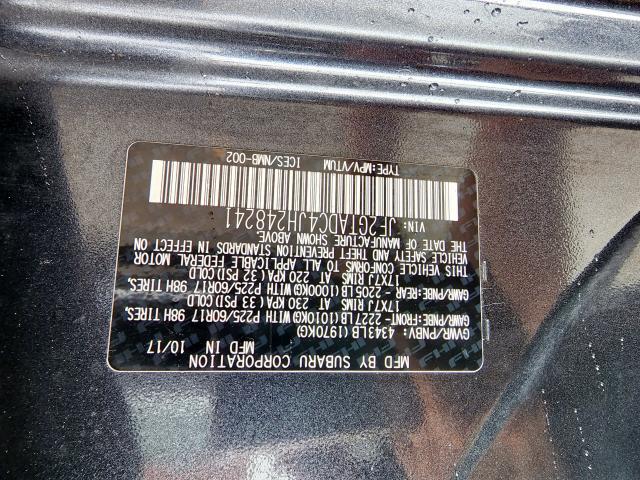 Photo 10 from auction – 2018 SUBARU CROSSTREK with VIN JF2GTADC4JH248241