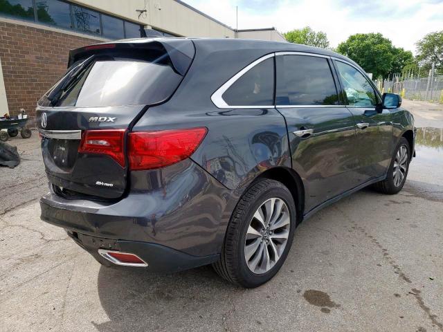 Photo 4 from auction – 2015 ACURA MDX TECHNO with VIN 5FRYD4H40FB019940
