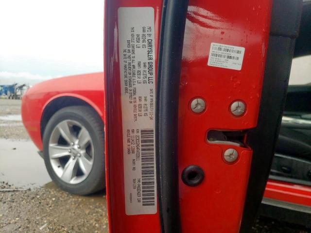Photo 10 from auction – 2015 DODGE CHALLENGER with VIN 2C3CDZAG4FH722811