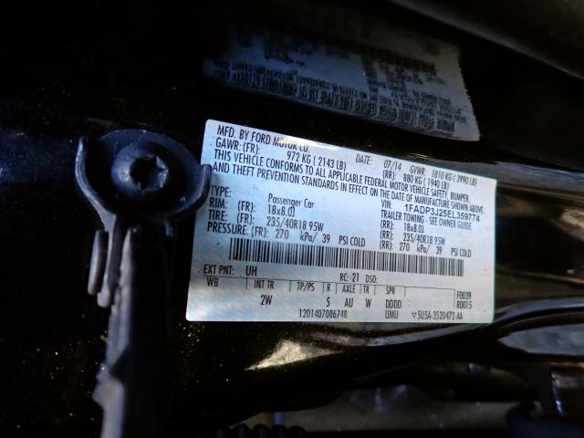 Photo 10 from auction – 2014 FORD FOCUS TITA with VIN 1FADP3J25EL359774