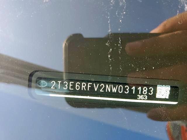 Photo 10 from auction – 2022 TOYOTA RAV4 XSE with VIN 2T3E6RFV2NW031183