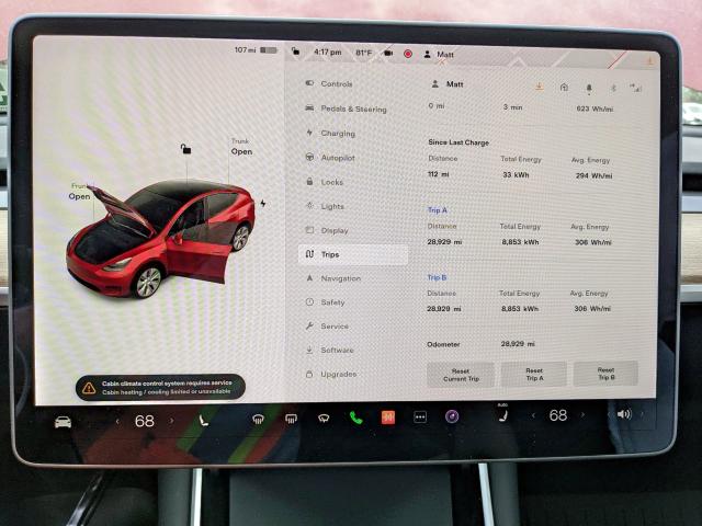 Photo 8 from auction – 2021 TESLA MODEL Y with VIN 5YJYGDEE4MF060932