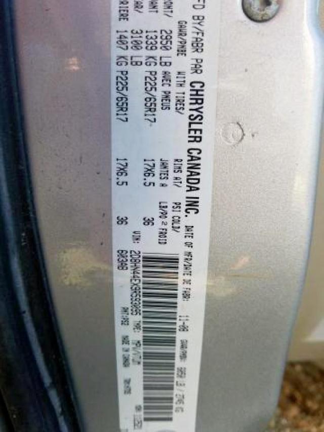 Photo 9 from auction – 2009 DODGE GRAND CARA with VIN 2D8HN44EX9R593095