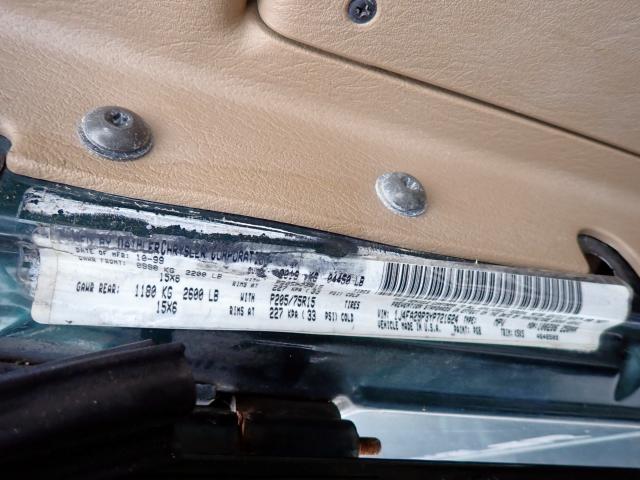 Photo 10 from auction – 2000 JEEP WRANGLER / with VIN 1J4FA29P3YP721624