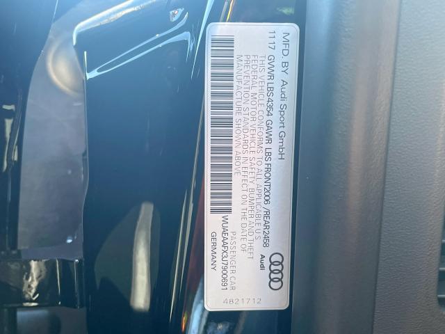 Photo 10 from auction – 2018 AUDI R8 5.2 QUA with VIN WUAEAAFX3J7900691
