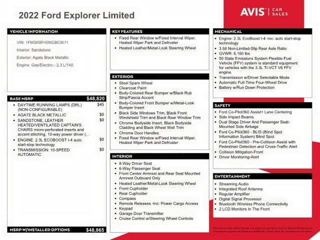Photo 10 from auction – 2022 FORD EXPLORER L with VIN 1FMSK8FH0NGB03671