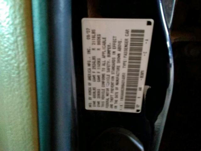 Photo 10 from auction – 2008 ACURA TL with VIN 19UUA66298A014951