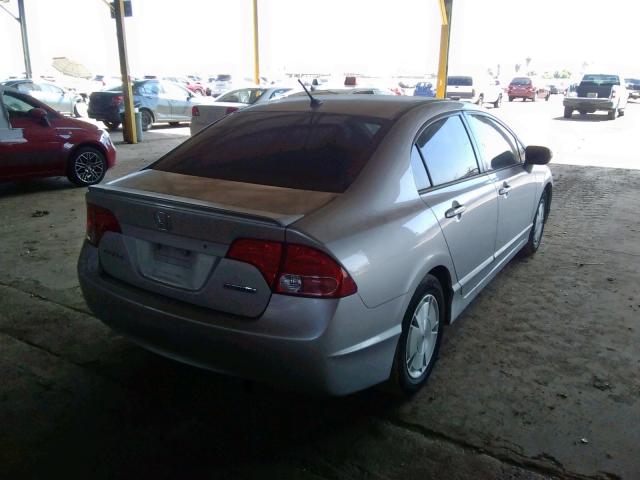 Photo 4 from auction – 2006 HONDA CIVIC HYBR with VIN JHMFA36276S022073