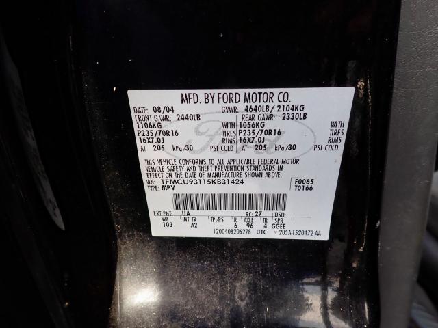 Photo 10 from auction – 2005 FORD ESCAPE XLT with VIN 1FMCU93115KB31424