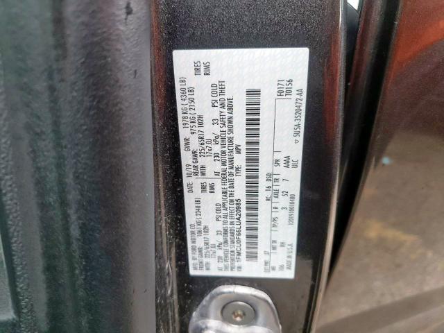 Photo 10 from auction – 2020 FORD ESCAPE S with VIN 1FMCU0F66LUA20985