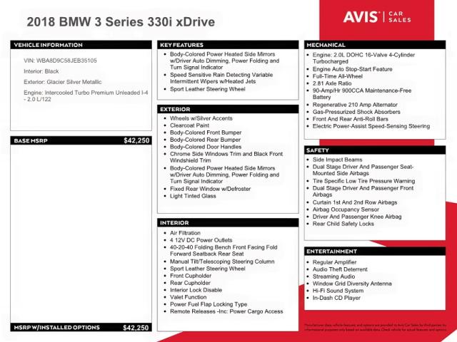 Photo 10 from auction – 2018 BMW 330 XI with VIN WBA8D9C58JEB35105