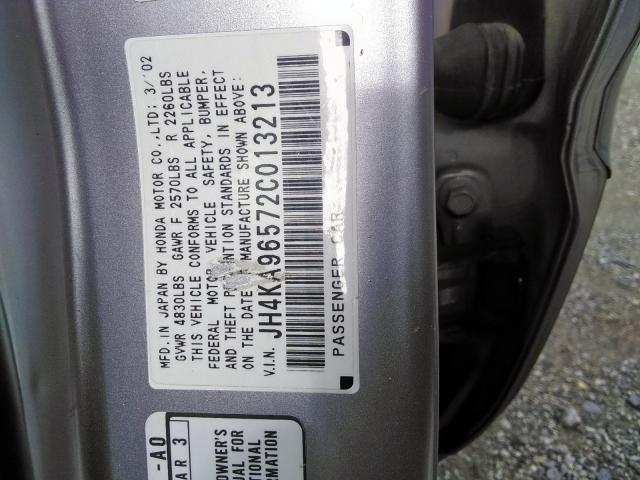 Photo 10 from auction – 2002 ACURA 3.5RL with VIN JH4KA96572C013213