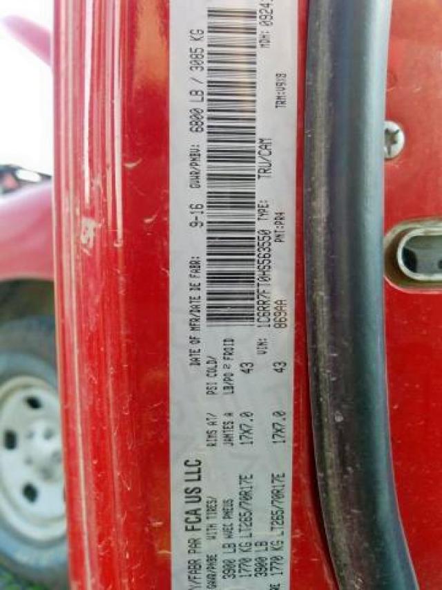 Photo 9 from auction – 2017 RAM 1500 ST with VIN 1C6RR7FT0HS563550