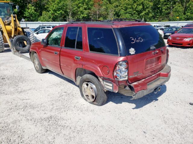 Photo 3 from auction – 2003 CHEVROLET TRAILBLAZE with VIN 1GNDT13S232158643