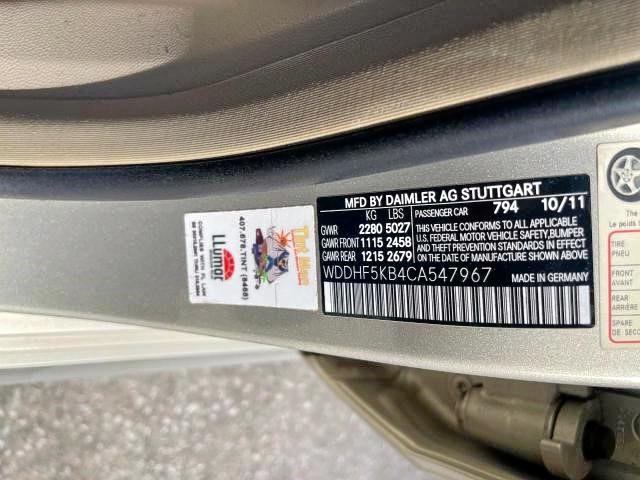 Photo 10 from auction – 2012 MERCEDES-BENZ E 350 with VIN WDDHF5KB4CA547967