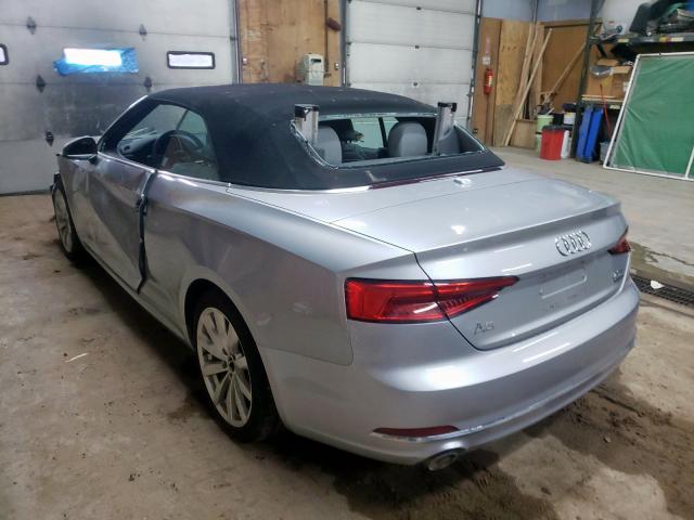 Photo 3 from auction – 2018 AUDI A5 PREMIUM with VIN WAUWNGF52JN001353
