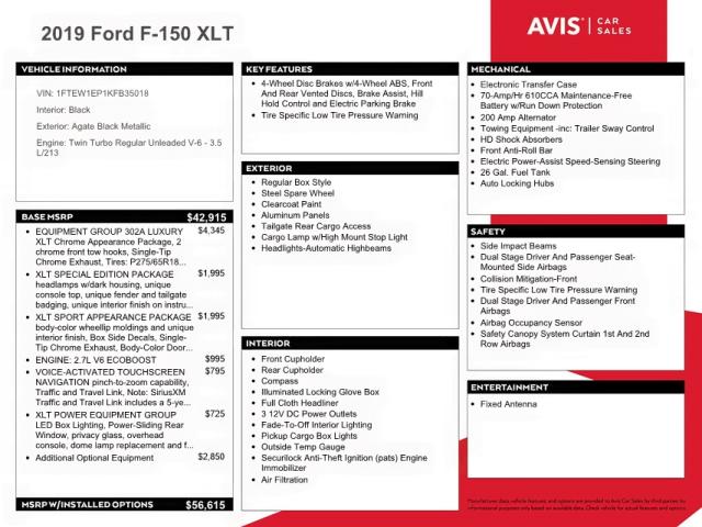Photo 10 from auction – 2019 FORD F150 SUPER with VIN 1FTEW1EP1KFB35018