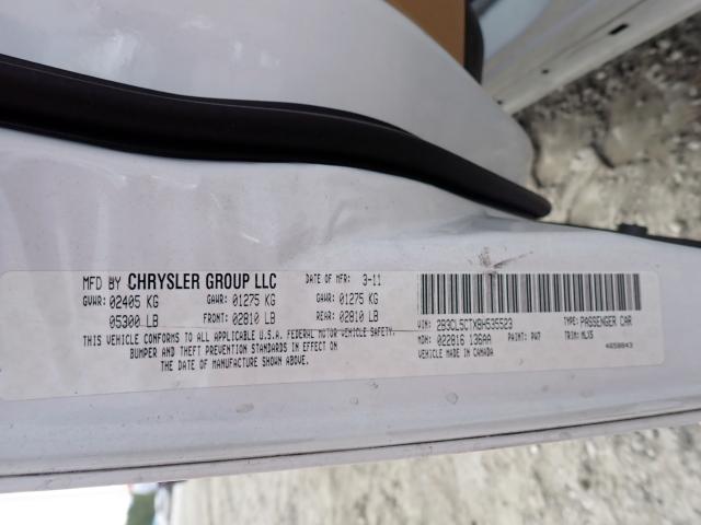 Photo 10 from auction – 2011 DODGE CHARGER R/ with VIN 2B3CL5CTXBH535523