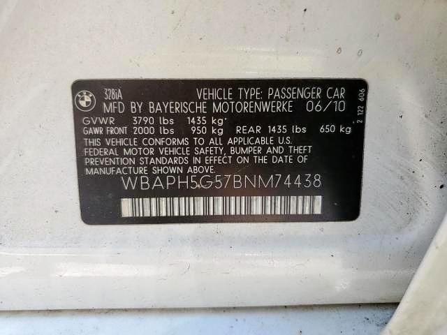 Photo 10 from auction – 2011 BMW 328 I SULE with VIN WBAPH5G57BNM74438