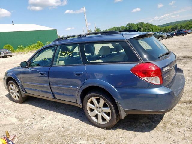 Photo 3 from auction – 2008 SUBARU OUTBACK 2. with VIN 4S4BP62C787365899