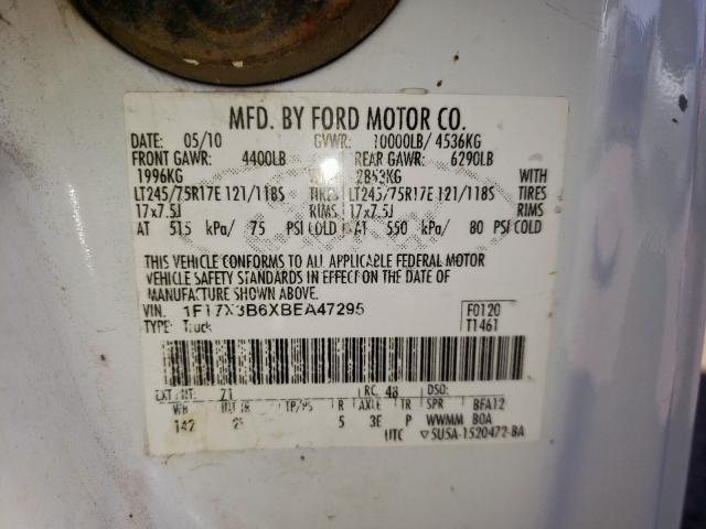 Photo 10 from auction – 2011 FORD F350 SUPER with VIN 1FT7X3B6XBEA47295