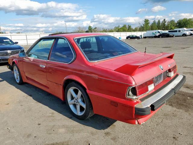 Photo 3 from auction – 1987 BMW 635 CSI with VIN WBAEC7401H0607808