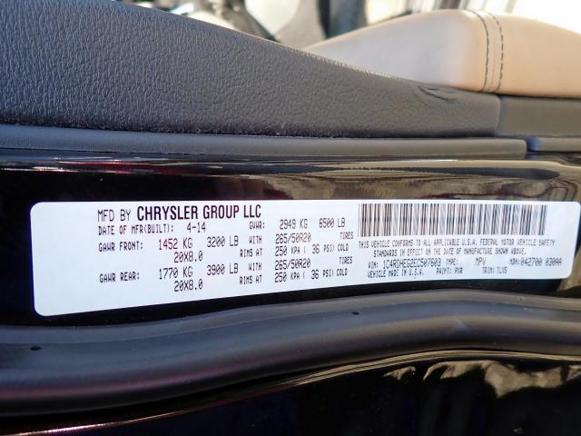 Photo 10 from auction – 2014 DODGE DURANGO CI with VIN 1C4RDHEG2EC507603
