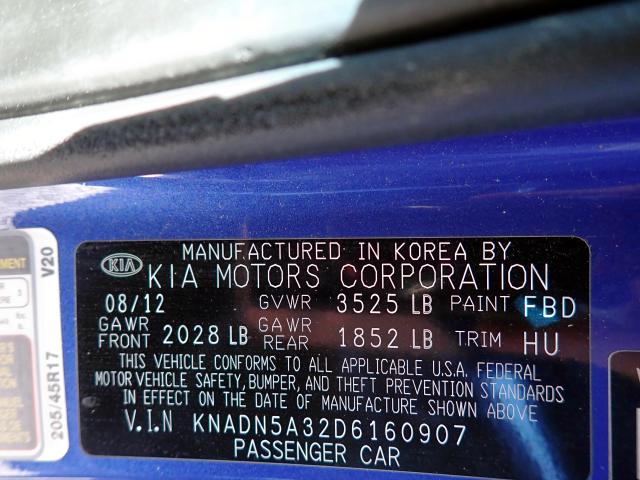 Photo 10 from auction – 2013 KIA RIO EX with VIN KNADN5A32D6160907