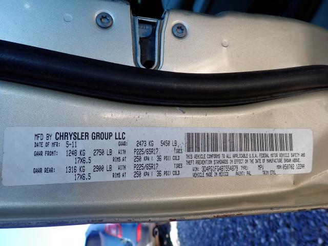 Photo 10 from auction – 2011 DODGE JOURNEY MA with VIN 3D4PG1FG4BT554879