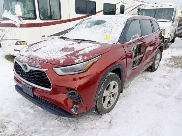Photo 2 from auction – 2021 TOYOTA HIGHLANDER with VIN 5TDBZRBH1MS101928