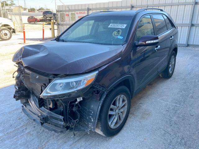 Photo 2 from auction – 2015 KIA SORENTO LX with VIN 5XYKT3A69FG633457