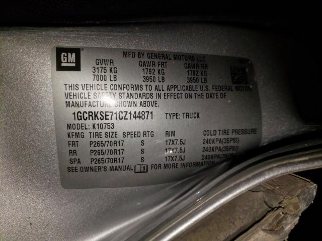 Photo 10 from auction – 2012 CHEVROLET SILVERADO with VIN 1GCRKSE71CZ144871