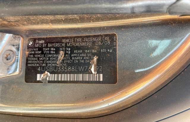 Photo 10 from auction – 2008 BMW Z4 3.0 with VIN 4USBU33588LW76092