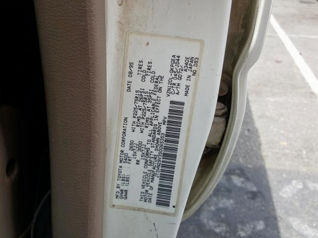 Photo 10 from auction – 1995 TOYOTA 4RUNNER VN with VIN JT3VN29V3S0065353