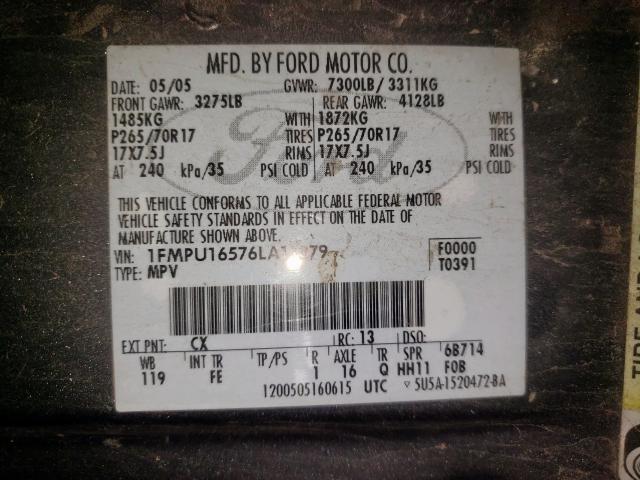 Photo 10 from auction – 2006 FORD EXPEDITION with VIN 1FMPU16576LA11379